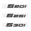 New Glossy Black Chrome Silver 3D Letters Numbers 520i 525i 530i Emblem for BMW Car Trunk Sticker Accessories PS9