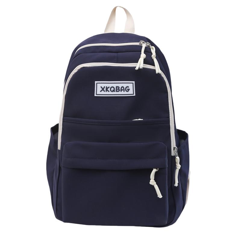 

Школьный рюкзак для учащихся средних школ, женский, большой вместимости, рюкзак для кампуса синий