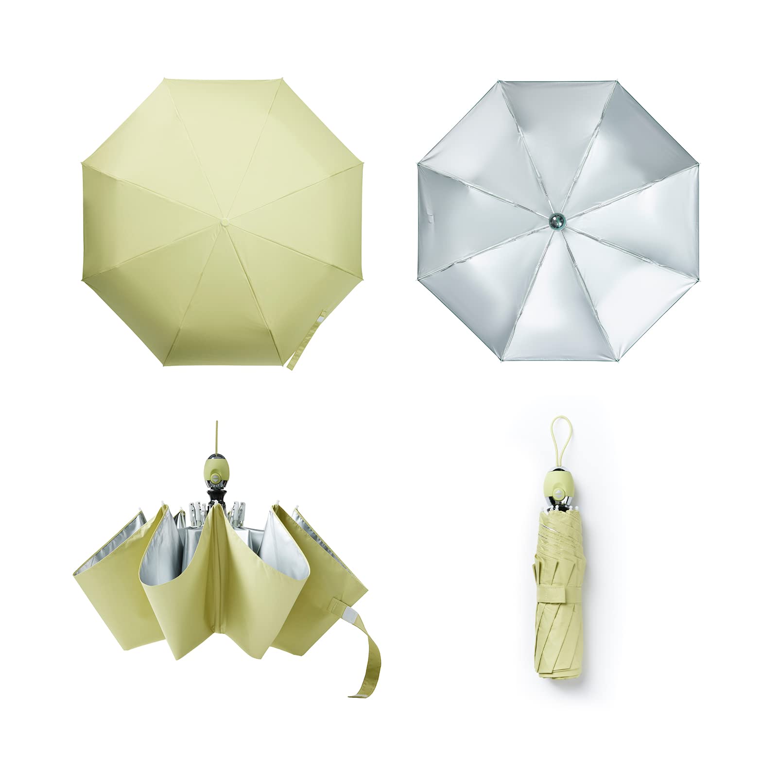 

пять новых дизайнов серебристый зонт складной зонт УФ-защита УФ-защита полное затенение защита от тепла 8 ребер зонт для предотвращения теплового удара