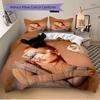 3Pcs Elegant Fashion Portrait Bedding Sets For All Sizes New 3D Printed Bed Cover Comforter Duvet Cover Pillowcase Bedroom Decoration
