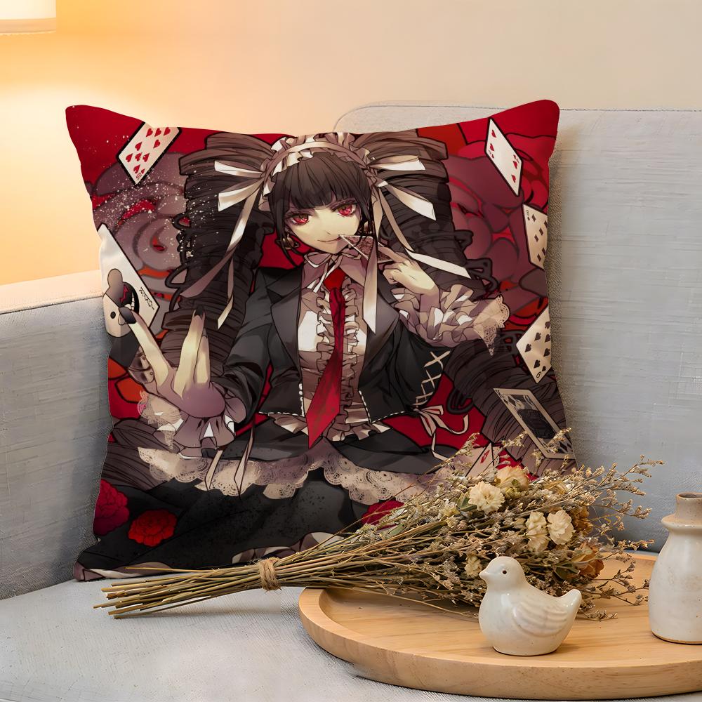 Cushion Cover  Linen  SkinFriendly Soft Decorative Case for Sofa Home Decor Anime KWaii DDanganronpa Pillow cover