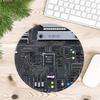 1 Stück Mauspad Computer Laptop Pad Schreibtischzubehör Spielkonsole Pad Büro Pad Tastatur Mauspad Overlock Schwarz Chip