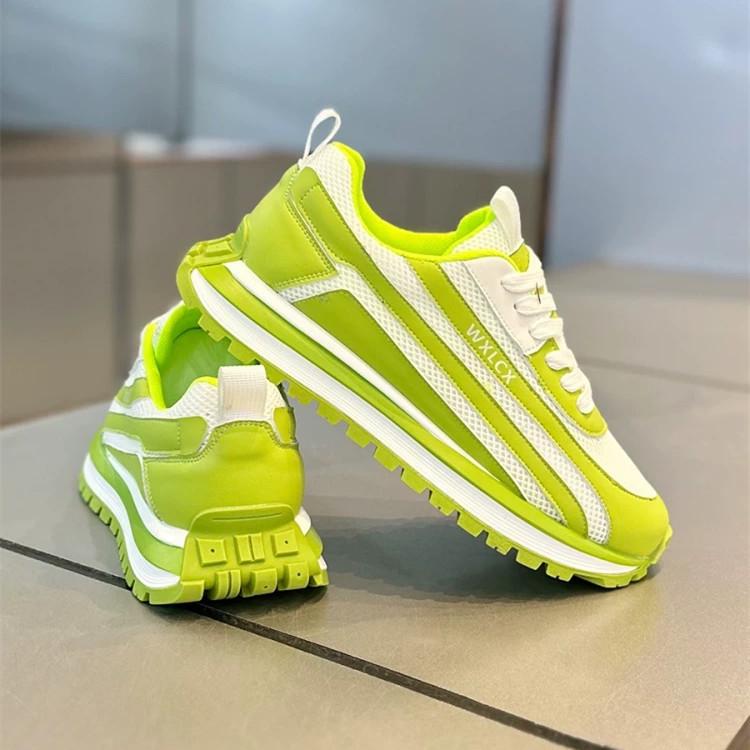 Men's Trendy European Mesh Running Shoes - Versatile & Breathable Casual Sneakers for Teens & Dads