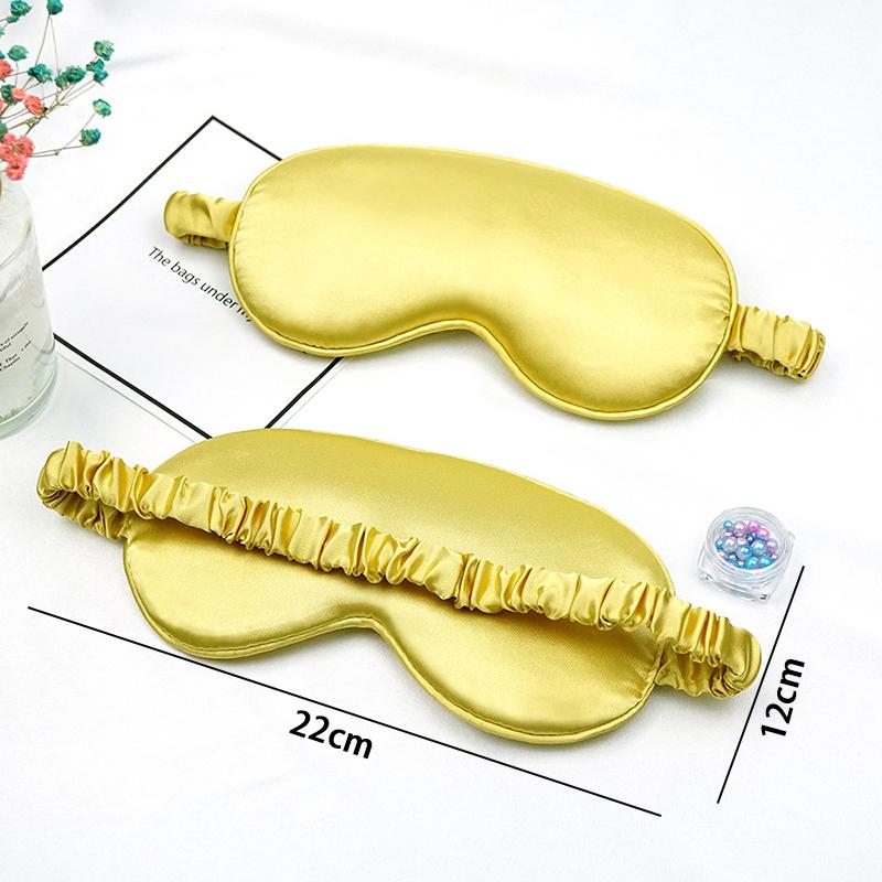 Eye Mask For Sleeping Silk Cover With Elastic Strap Effective Shading Blindfold For Women Men Travel Eyepatch Relax Eyeshade