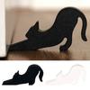 Stretched Cat Door Stopper Wedge Anti-slip Windproof No Drilling Anti-collision Carpet Tile Concrete Wooden Floor Kitten Decorative Doorstop