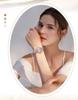 OFNS Elegant Women's Quartz Watch - Diamond-Inlaid Wheat Ear Design, Light Luxury, Waterproof, High-End Feel.