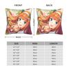 Umamusume Pretty Derby Cartoon Pillowcase Printing Fabric Cushion Cover Decorations Throw Pillow Case Cover Home Square 45*45Cm