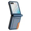 N.BEKUS For Samsung Galaxy Z Flip7 5G Case Card Slot PU + PC Phone Back Cover