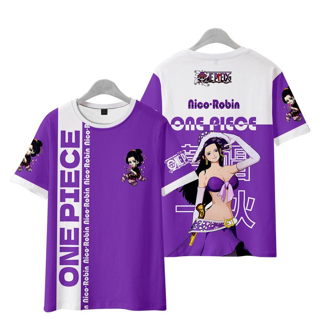 11 barev ONE PIECE Anime Dámské Pánské Trička Kreslený Potisk O-Výstřih Oversized Krátký Rukáv Módní Pánské Oblečení Streetwear