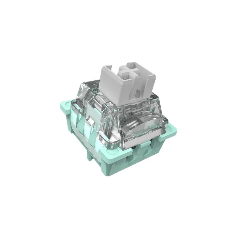 White Jade Magnetic Axis Shaft Keyboard Body for DIY Gateron Switch - Wooting-Compatible, HIFI Mahjong Sound