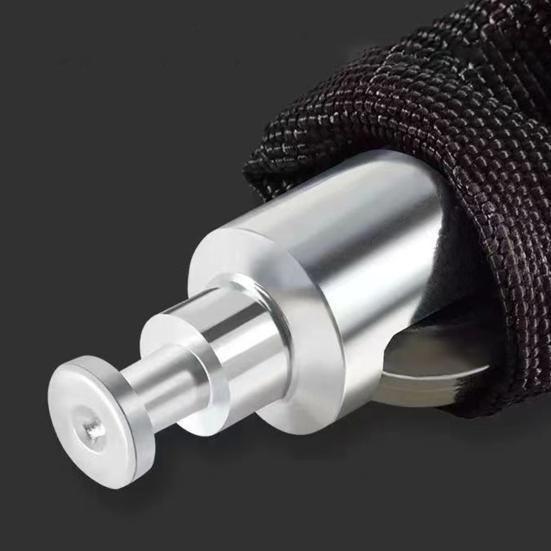 Robuuste antidiefstalfietskettingslot, schaarbestendig, vernikkeld, roestvrij fiets-scooter, waterdicht slot met 2 sleutels