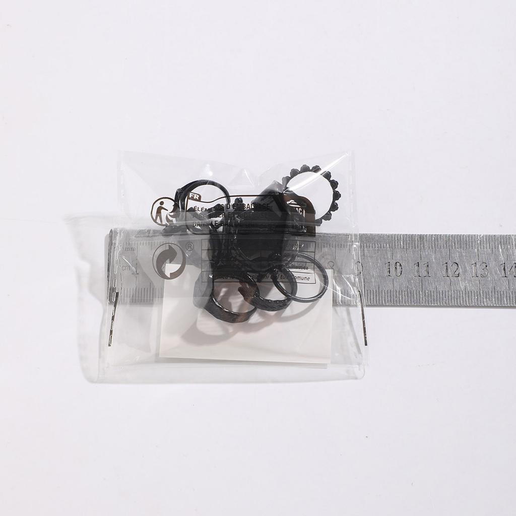 Gothic Totenkopf Ring Set Verstellbare Fingerringe Legierung Textur Dating Ringe Perfekt für Partys und Festivals Jeden Anlass