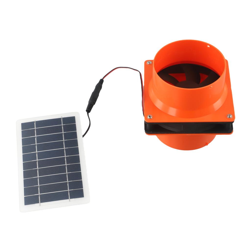Daylight Operation Color Black 12V Solar Power Fan 4-inch Exhaust Fan Energy-Saving Design Powerful And Efficient