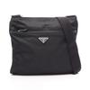 Used TESSUTO + SAFFI Shoulder Bag 2VH053 Nylon Saffiano Leather Black Used Unisex