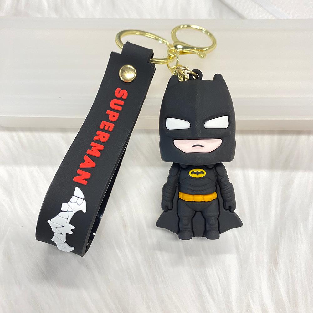 Marvel Iron Man, Spider-Man, and Captain America Movie Keychain Pendant Keyring