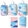 Foldable Travel Storage Bag Large Capacity Compression Packing Cube Printed Travel Organizer  Shoes