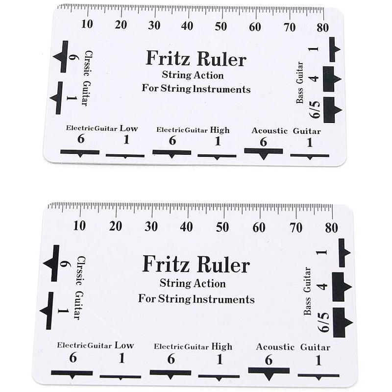 Electric & Acoustic Guitar String Height and Spacing Ruler - Guitar Repair Tool