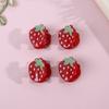 4Pcs Acetate Fruit Hair Claw Clips Cute Mini Sparkling Strawberry Girls Women Side Braid Hairpins Trendy Hair Accessories Gifts