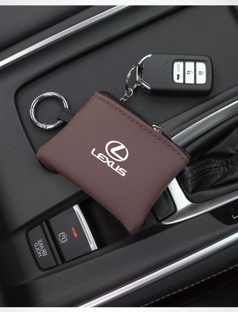 Kožené pouzdro na klíče od auta Klíčenka Mini úložná taška Příslušenství Pro Lexus F SPORT ES RX NX LS UX LM LX GX LC RZ IS CT GS RC HS SC LBX