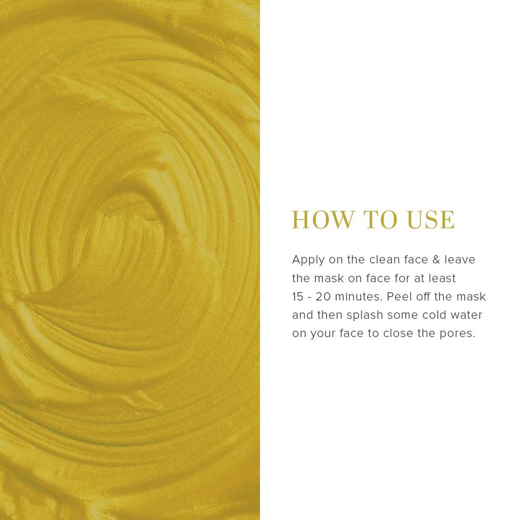 Khadi Natural Ayurvedic Gold Peel Off Mask 50 g For Radiant Glow, Pore Tightening And Skin Nourishing Care