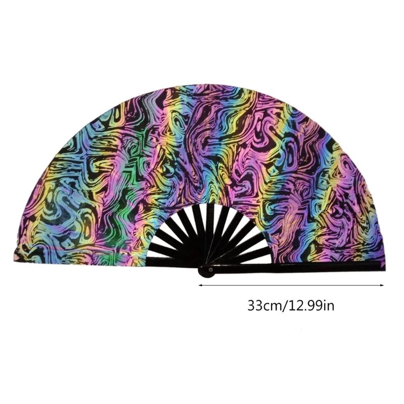 Vibrant Chinese Decorative Glowing Hand Fan Perfect for Home Decorations