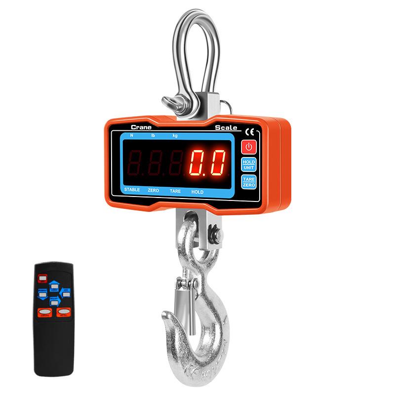 Precise Digital Crane Scale: 2000kg Capacity Hanging Hook with Display