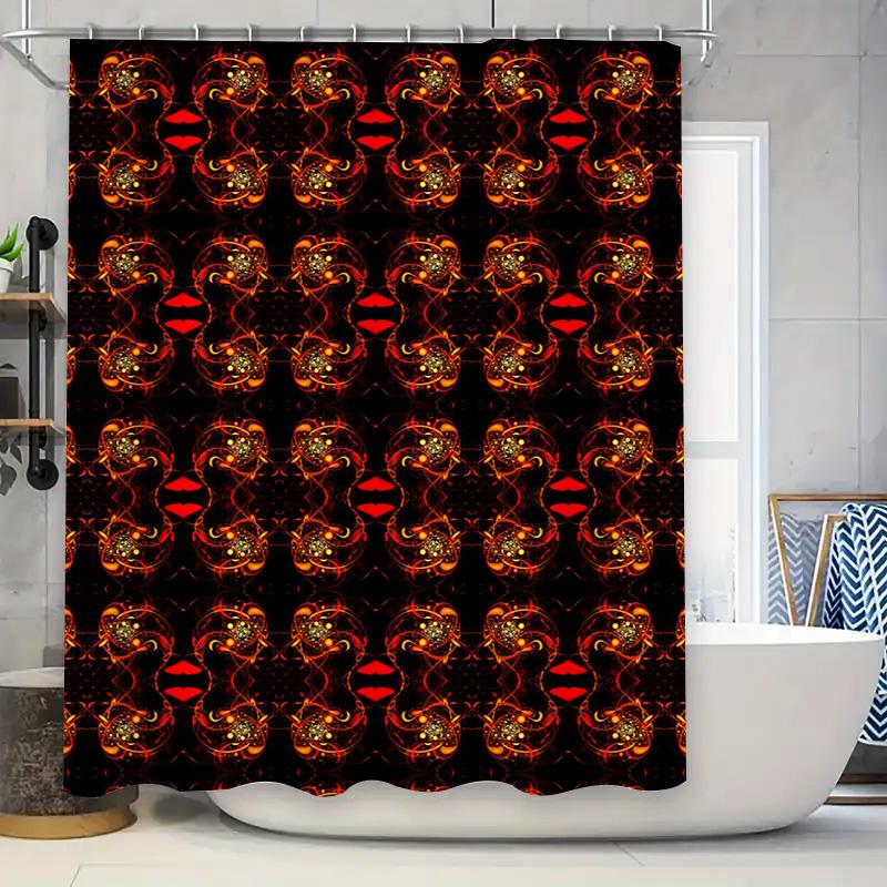 

Unique Bathroom Decor Set: Pink Dragonfly Shower Curtain with Monogrammed Name, White Wreath and Gray Wooden Design Personalized 90x180cm