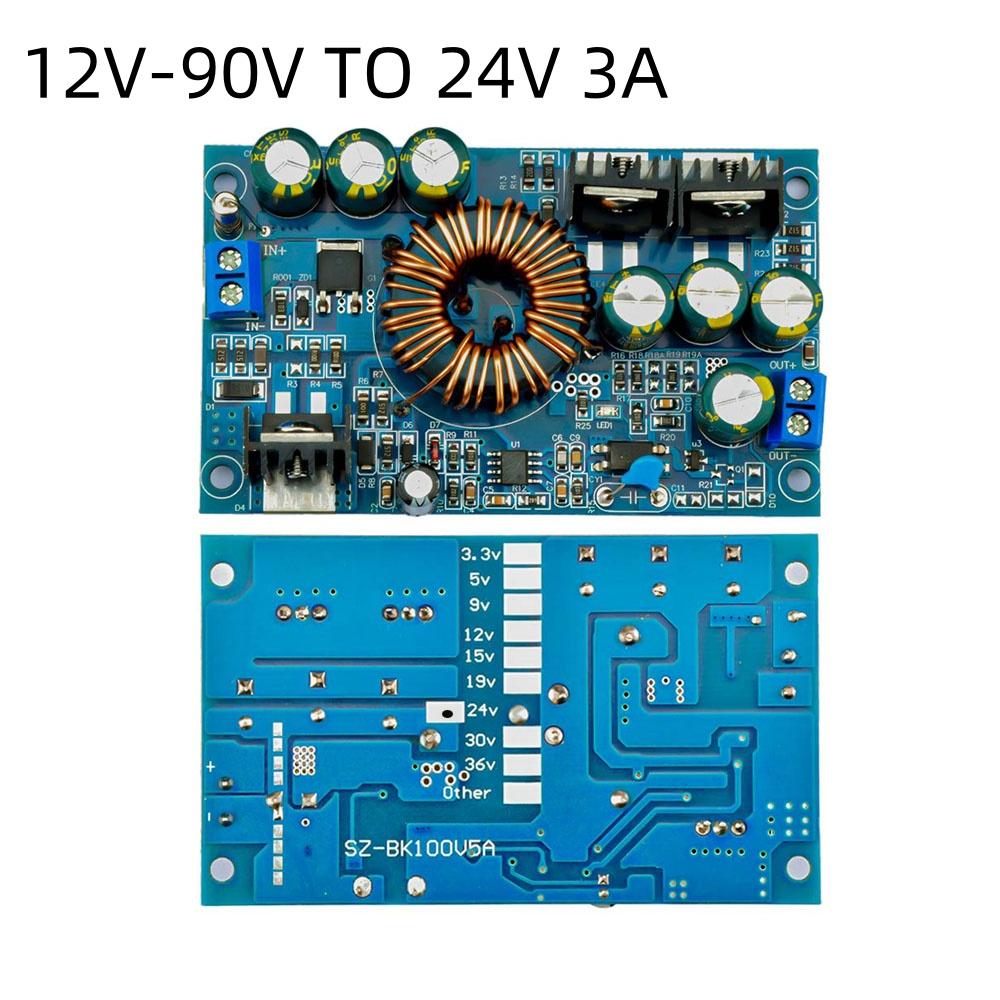 DC-DC Precision Buck Converter DC 12V-90V TO 9V 12V 19V 24V DC Step Down Transformer Power Supply Module 4A 3A
