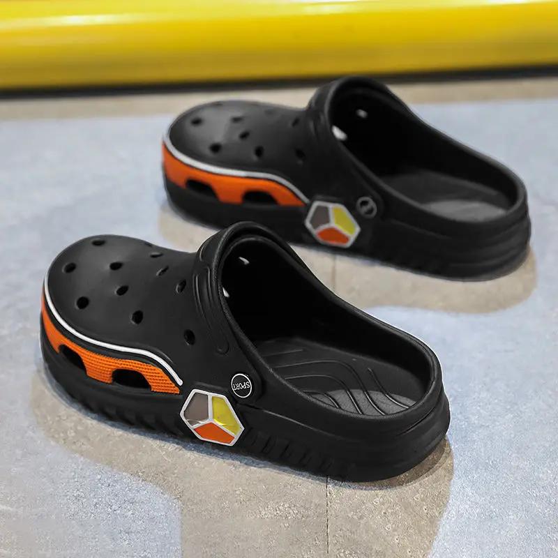 Indoor Pvc Slides Walk Around Home Beach Men's Shoe House Male Slipper Trend 2024 Original Style With 2025 New In Fun Elegant