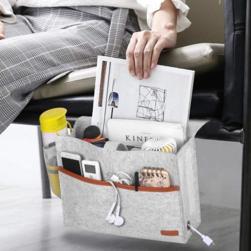 LiuDeQian Bedside Pocket, Sofa Storage, Remote Control Pocket, Sofa Hanging Bag Storage Pocket, Convenient for Hospital Use, Student Dorm Storage Rack