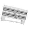 Cling Film Holder Wall Mount Multifunctional Cling Film Cutter with Screws for Kitchen Grey Blue