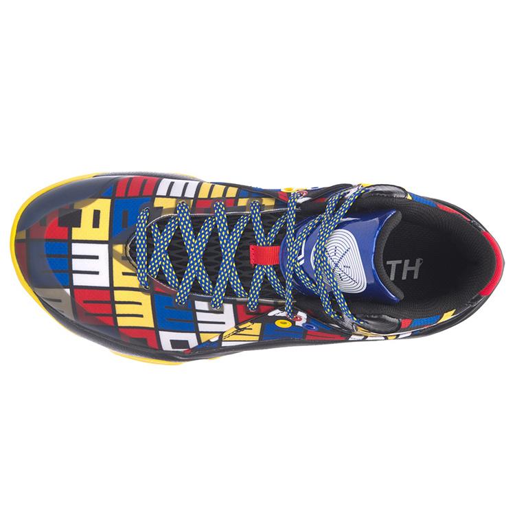 Li Ning All In Team 4 Cushioning Slip Resistant Abrasion Resistant Coverage Support Mid Top Basketball Shoes Unisex ABAM013-5