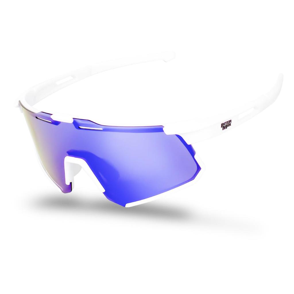 InterMax Sports Sunglasses UV Large Ideal for Road and Stylish for Men and Inner Frame with White THE POLARIZED SUNGLASSES [Polarized Lenses,