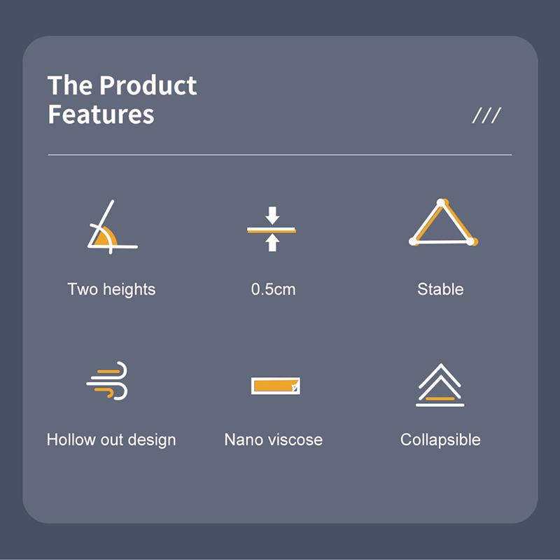 Oatsbasf Laptop Stand Suporte Notebook Tablet Accessories Macbook Pro Stand Mini Foldable Laptop Portable Holder Cooling Stand