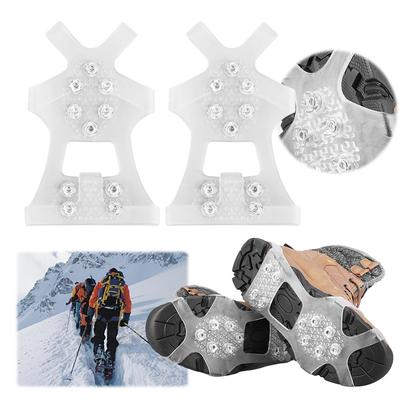 10 Teeth Winter Ice Claws Anti-Slip Mountaineering Cleats Unisex Snow Claw Shoe Covers Outdoor Chain Shoe Spikes