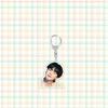 7pcs BTS Summer-themed Keychains, Featuring Real-life Portraits, and Celebrity Merchandise Support Charms.