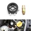 Universal Aluminum Oil Filter Sandwich Plate Thread Adapter, Oil Cooler Pressure Temp Gauge Adapter Kit