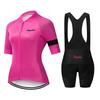 Womens Cycling Jersey Shorts Set Breathable Quick-Dry Team Edition Road Bike Apparel
