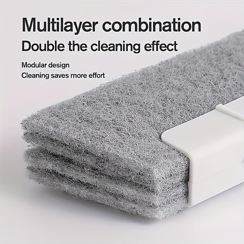 Universal Window Rail Cleaning Brush, Easy To Clean Small Gaps and Frames, Kitchen Counter Top Cleaning Tool