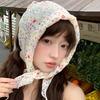 Breathable Floral Headscarf Cotton Triangular Headband Sweet Spring Silk Scarves  Summer