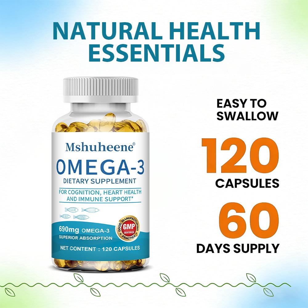 Omega-3 Dietary Supplement, With Fish Oil, 330 Mg Epa And 220 Mg Dha, 120 Capsules