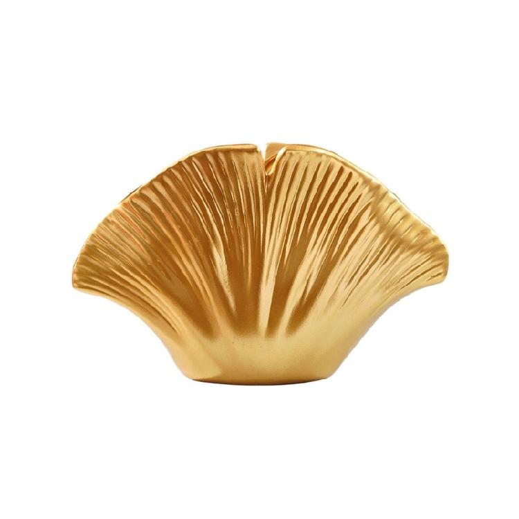 Modern Resin Art Flower Vases Coastal Clam Shell Shape Decorative Vases for Aesthetic Living Room Centerpieces Decors
