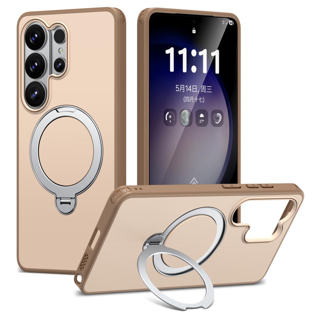 Compatible with Samsung S26 Ultra Tiancai Pivot Magnetic Stand Phone Case, S25 Ultra Shockproof S24 Ultra Case