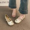 Low-heeled Mary Jane shoes women's new with skirt round head ballet shoes round head casual shoes