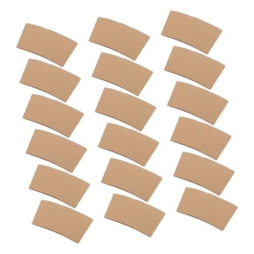 BESTOYARD 100pcs Hot Cup Sleeves Kraft Paper Coffee Sleeves Hot Cup Jacket Holder Insulated Drink Sleeves