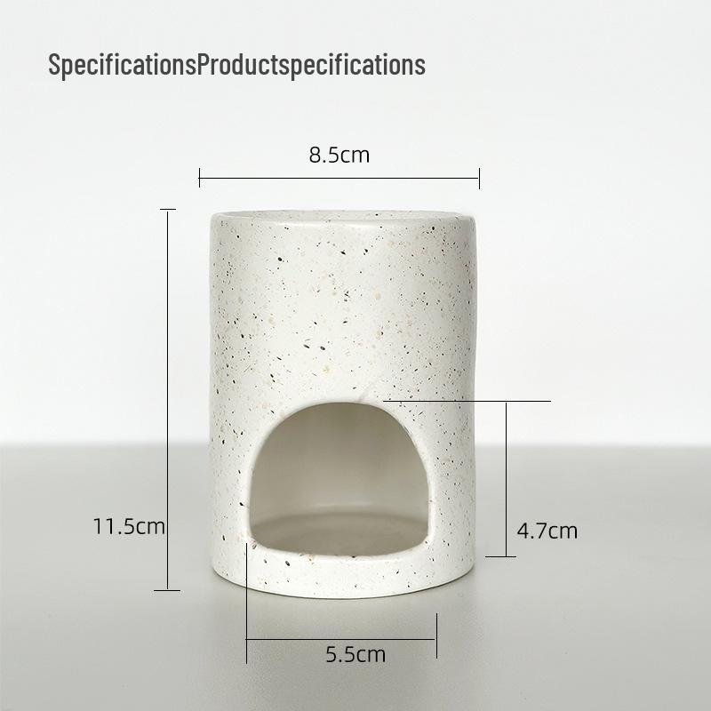 Japanese Ceramic Incense Burner & Essential Oil Diffuser - High-End Cedar Design for Home or Office.
