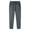 Men's Breathable Drawstring Trousers Solid Color Pants Casual Comfortable Trousers