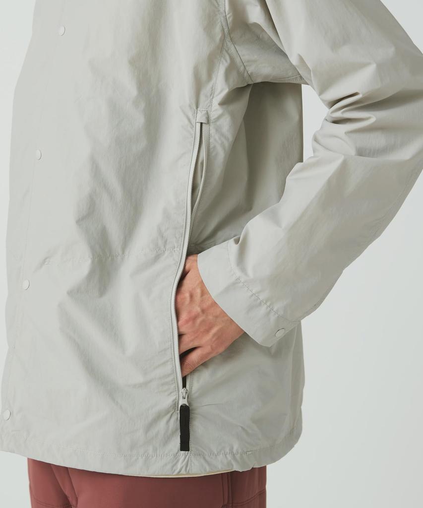Snow Peak Nylon Tussah Utility Storage Shirt Long Light Size for Men and Women SH-25AU001, Sleeve, Grey, L,