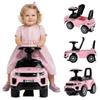 Sun Baby Light Pink Baby Ride-On Pusher for Kids 12 Months+ with Sound, Backrest and Storage
