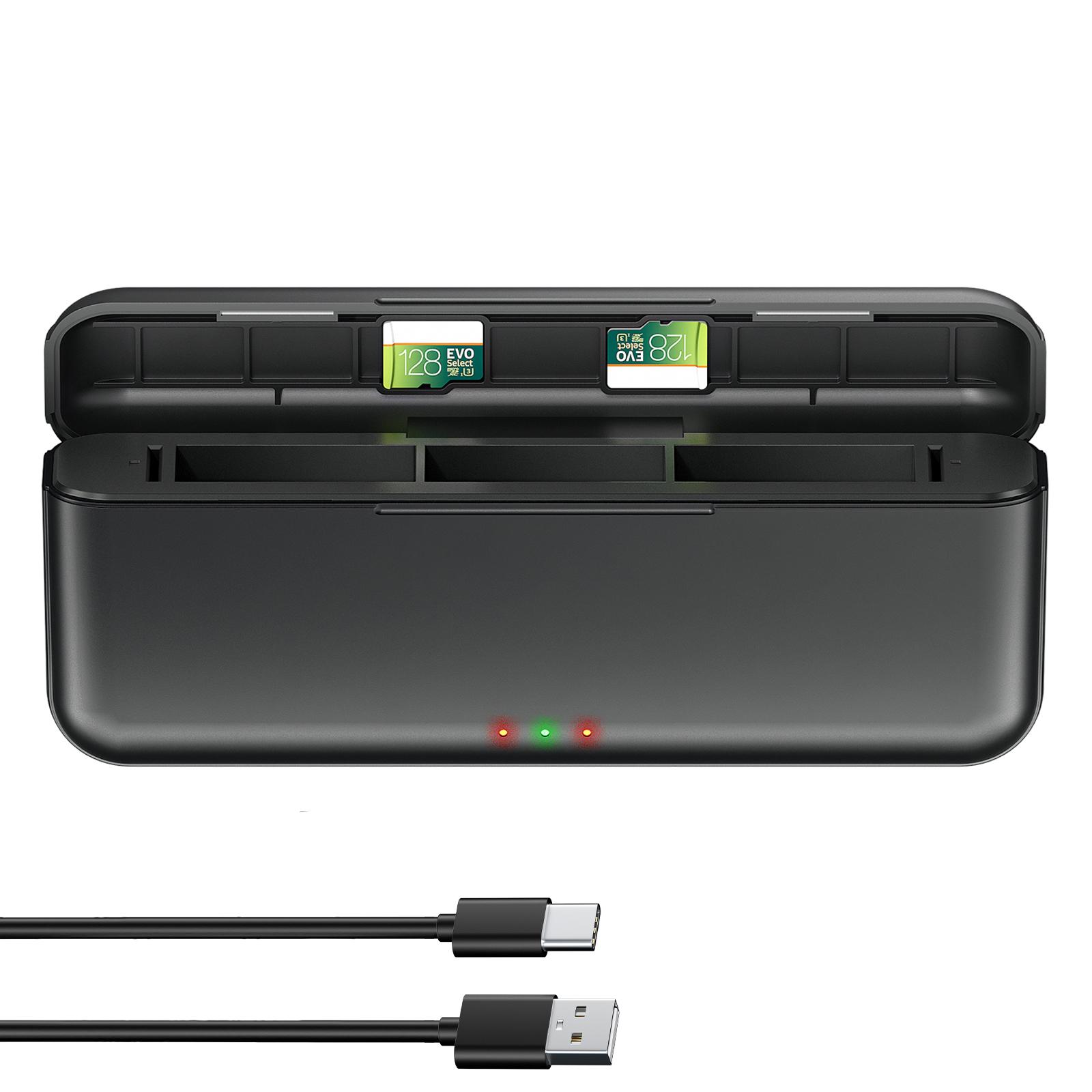 

2250 мАч для аккумулятора камеры DJI Osmo Action 5 Pro Action 4 с 3-канальным быстрым зарядным устройством для аксессуаров DJI Osmo Action 4/3 1 charger